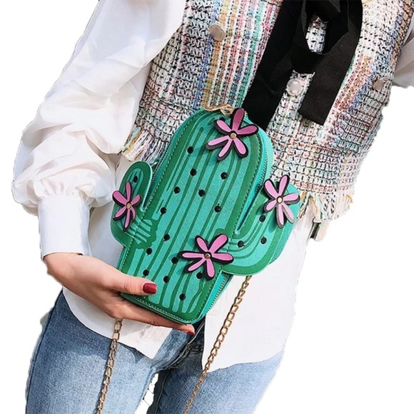 Western Cactus Crossbody Purse - Picture 2 of 8